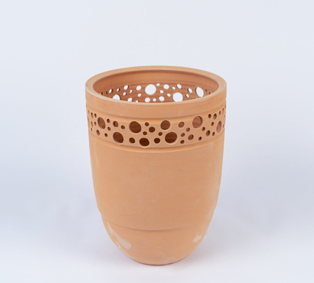Terracotta Ellipse Pot 06