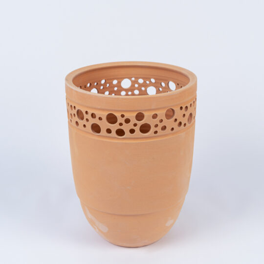 Terracotta Ellipse Pot 06
